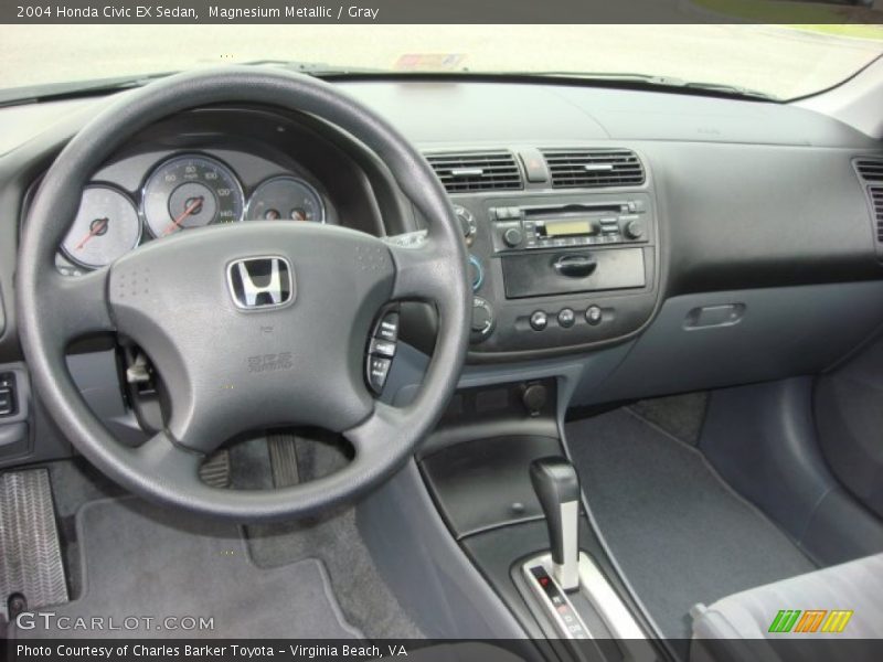 Magnesium Metallic / Gray 2004 Honda Civic EX Sedan