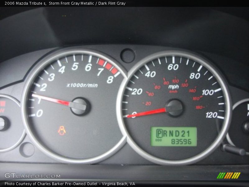 Storm Front Gray Metallic / Dark Flint Gray 2006 Mazda Tribute s