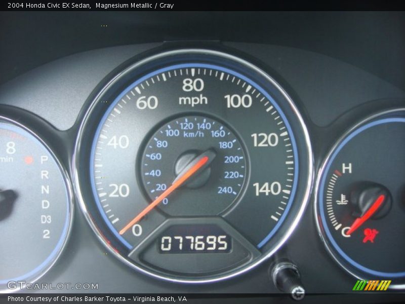 Magnesium Metallic / Gray 2004 Honda Civic EX Sedan