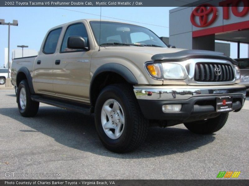 Mystic Gold Metallic / Oak 2002 Toyota Tacoma V6 PreRunner Double Cab