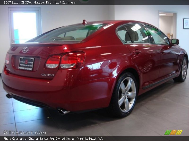 Matador Red Mica / Cashmere 2007 Lexus GS 350