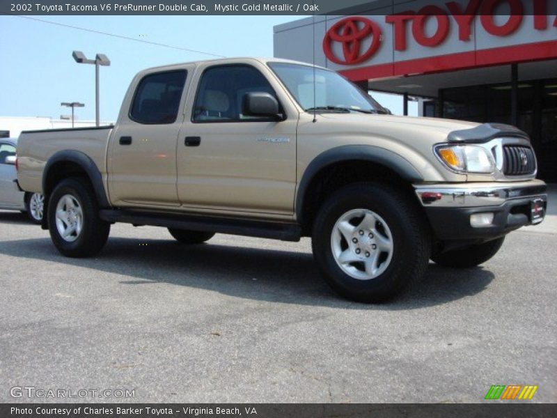 Mystic Gold Metallic / Oak 2002 Toyota Tacoma V6 PreRunner Double Cab