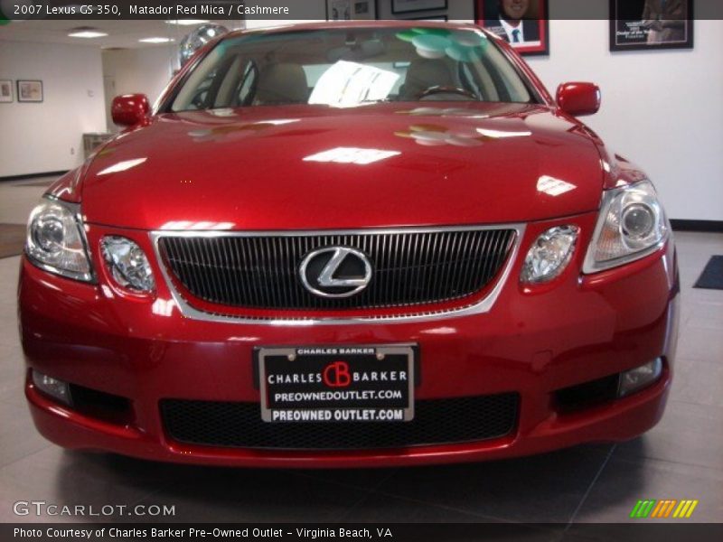 Matador Red Mica / Cashmere 2007 Lexus GS 350