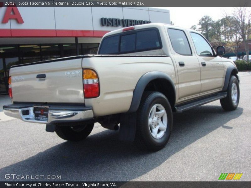 Mystic Gold Metallic / Oak 2002 Toyota Tacoma V6 PreRunner Double Cab