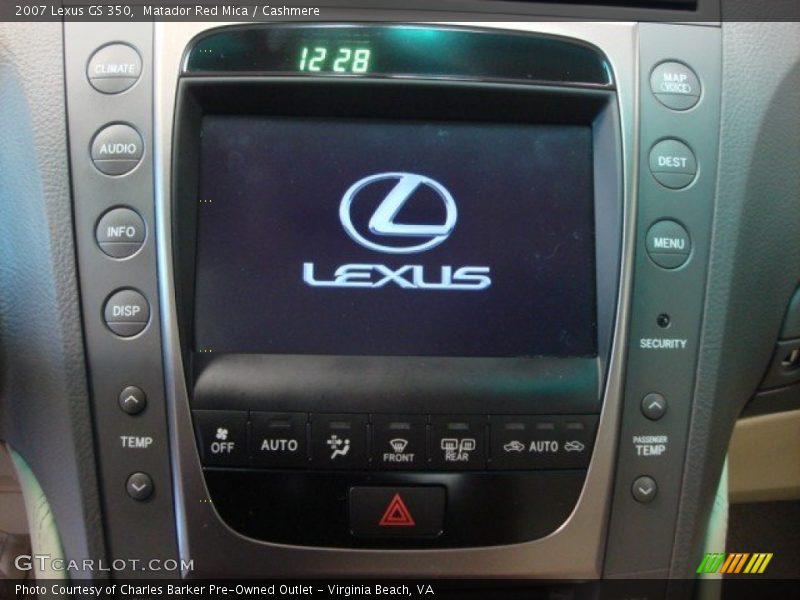Matador Red Mica / Cashmere 2007 Lexus GS 350