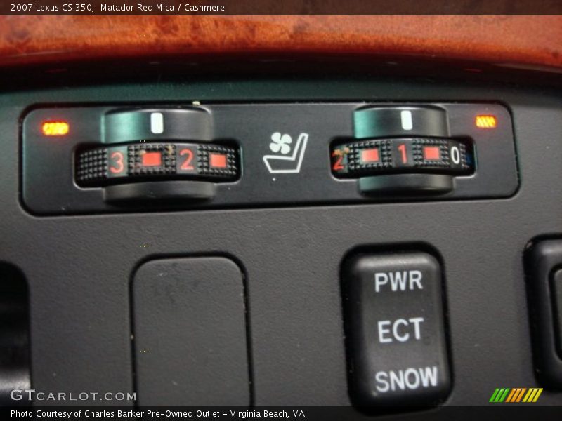 Matador Red Mica / Cashmere 2007 Lexus GS 350
