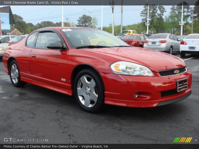 Victory Red / Gray 2006 Chevrolet Monte Carlo SS