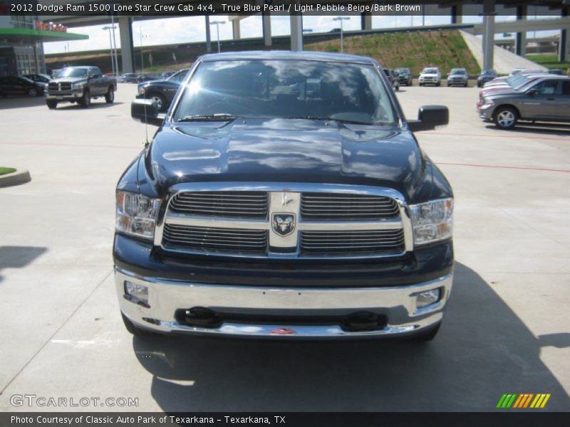 True Blue Pearl / Light Pebble Beige/Bark Brown 2012 Dodge Ram 1500 Lone Star Crew Cab 4x4