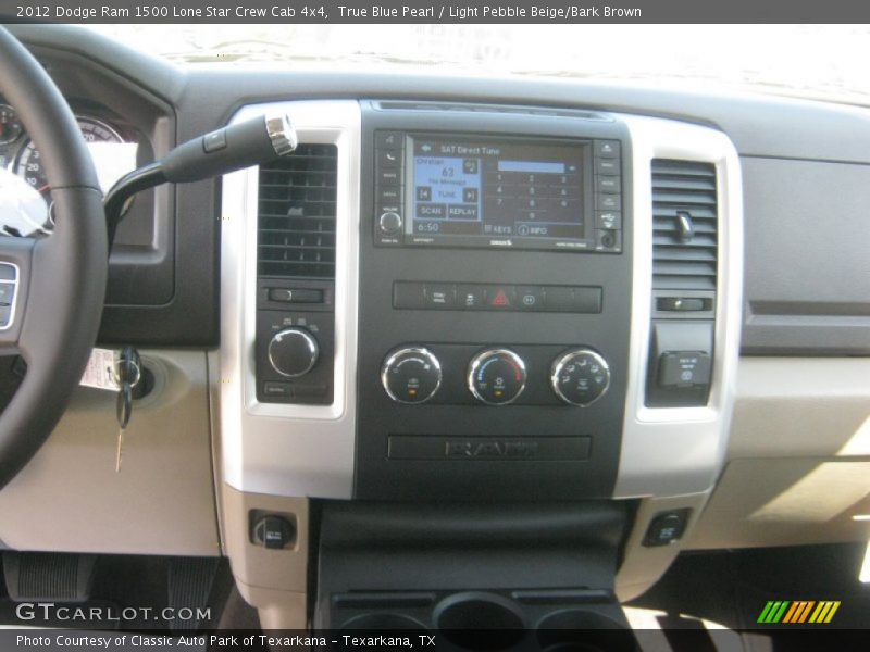 True Blue Pearl / Light Pebble Beige/Bark Brown 2012 Dodge Ram 1500 Lone Star Crew Cab 4x4