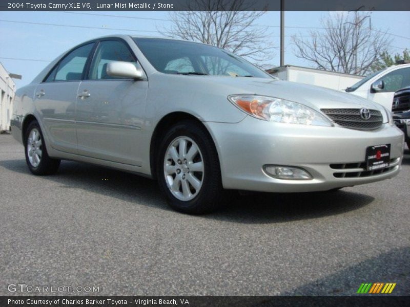 Lunar Mist Metallic / Stone 2004 Toyota Camry XLE V6