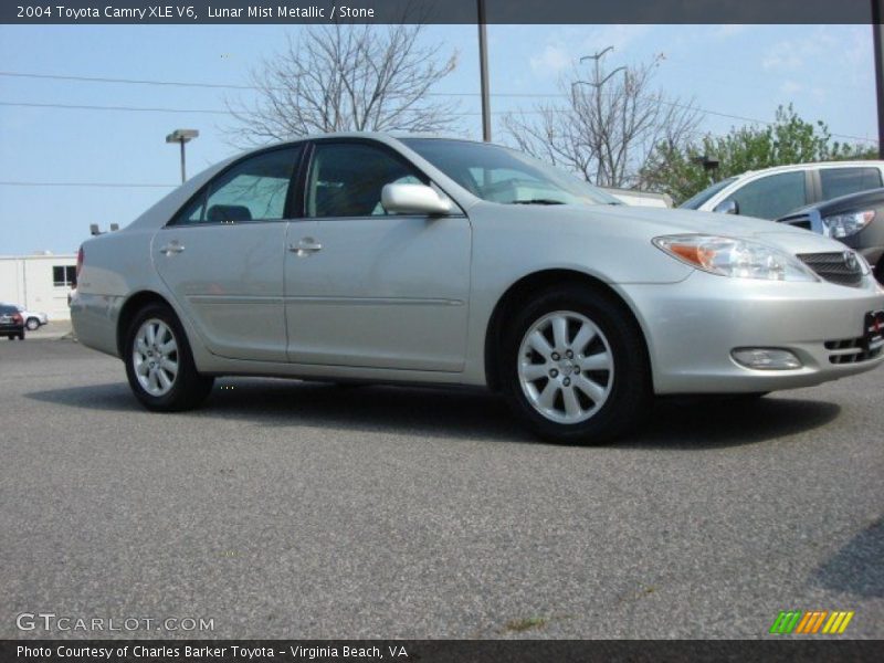 Lunar Mist Metallic / Stone 2004 Toyota Camry XLE V6