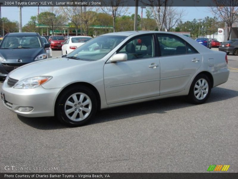 Lunar Mist Metallic / Stone 2004 Toyota Camry XLE V6