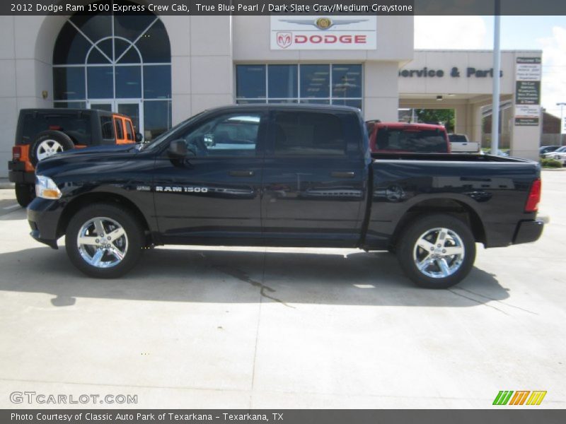 True Blue Pearl / Dark Slate Gray/Medium Graystone 2012 Dodge Ram 1500 Express Crew Cab