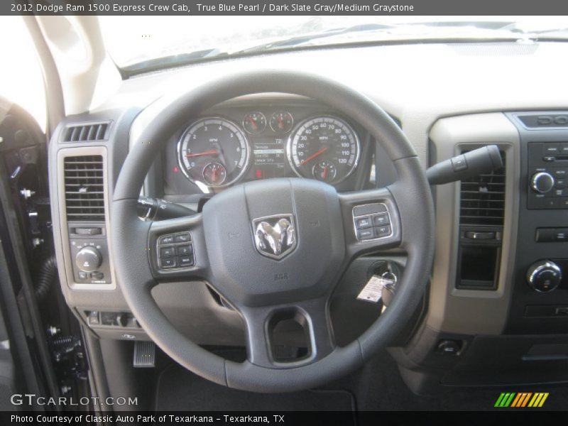 True Blue Pearl / Dark Slate Gray/Medium Graystone 2012 Dodge Ram 1500 Express Crew Cab