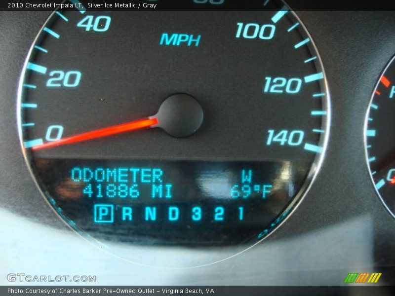 Silver Ice Metallic / Gray 2010 Chevrolet Impala LT