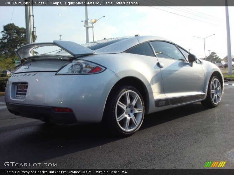 Liquid Silver Metallic / Terra Cotta/Charcoal 2008 Mitsubishi Eclipse SE Coupe