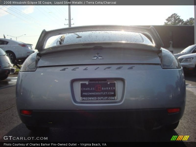 Liquid Silver Metallic / Terra Cotta/Charcoal 2008 Mitsubishi Eclipse SE Coupe