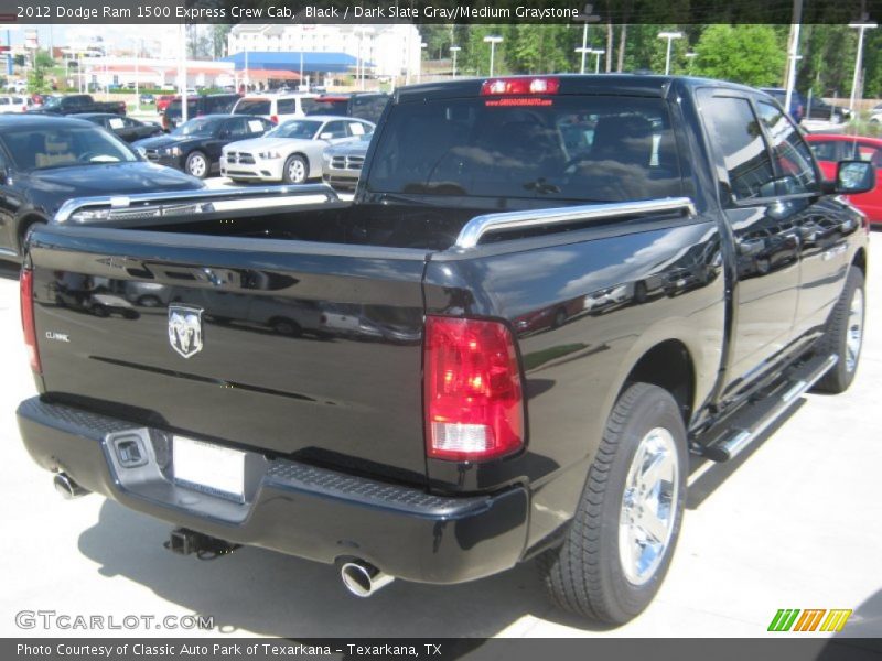 Black / Dark Slate Gray/Medium Graystone 2012 Dodge Ram 1500 Express Crew Cab