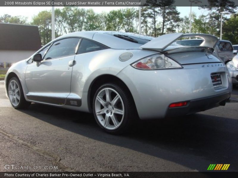 Liquid Silver Metallic / Terra Cotta/Charcoal 2008 Mitsubishi Eclipse SE Coupe