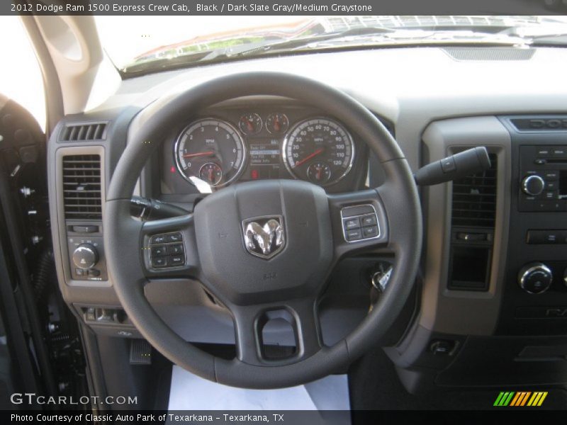 Black / Dark Slate Gray/Medium Graystone 2012 Dodge Ram 1500 Express Crew Cab