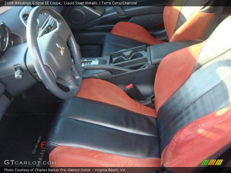 Liquid Silver Metallic / Terra Cotta/Charcoal 2008 Mitsubishi Eclipse SE Coupe