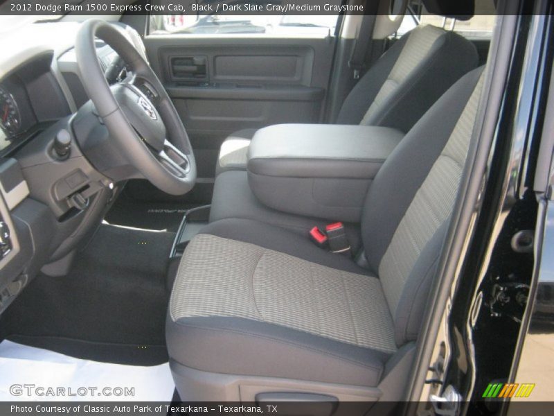 Black / Dark Slate Gray/Medium Graystone 2012 Dodge Ram 1500 Express Crew Cab