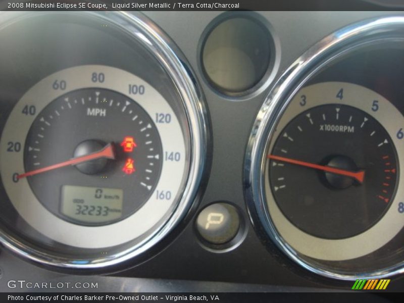 Liquid Silver Metallic / Terra Cotta/Charcoal 2008 Mitsubishi Eclipse SE Coupe