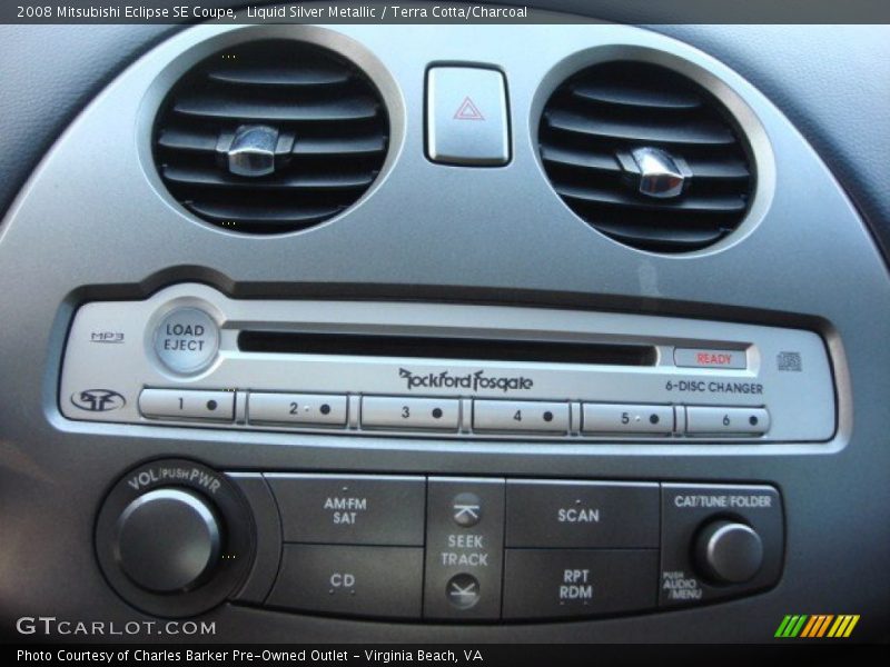 Liquid Silver Metallic / Terra Cotta/Charcoal 2008 Mitsubishi Eclipse SE Coupe
