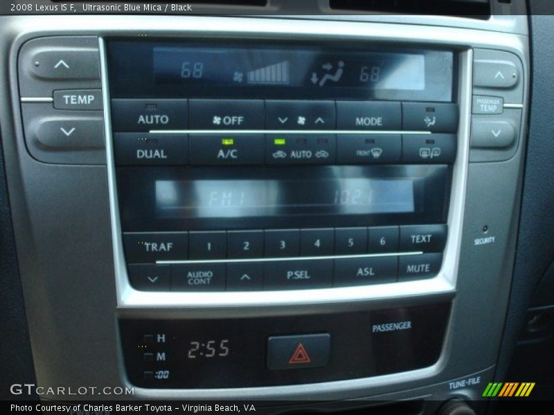 Ultrasonic Blue Mica / Black 2008 Lexus IS F