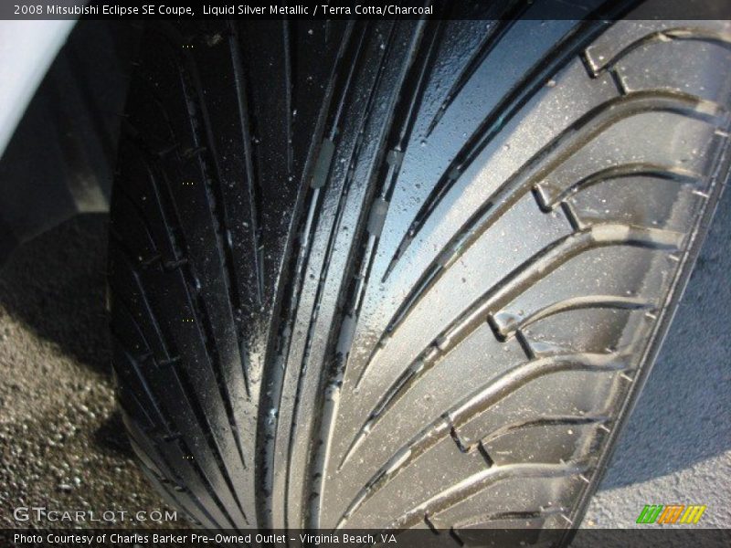 Liquid Silver Metallic / Terra Cotta/Charcoal 2008 Mitsubishi Eclipse SE Coupe