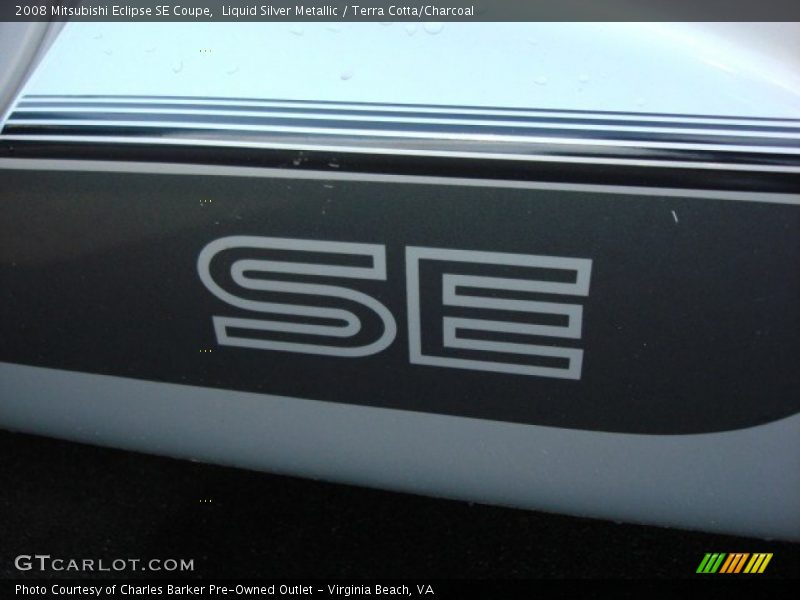 Liquid Silver Metallic / Terra Cotta/Charcoal 2008 Mitsubishi Eclipse SE Coupe