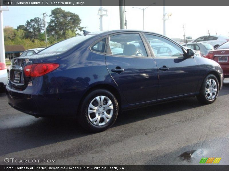 Regatta Blue / Beige 2010 Hyundai Elantra GLS