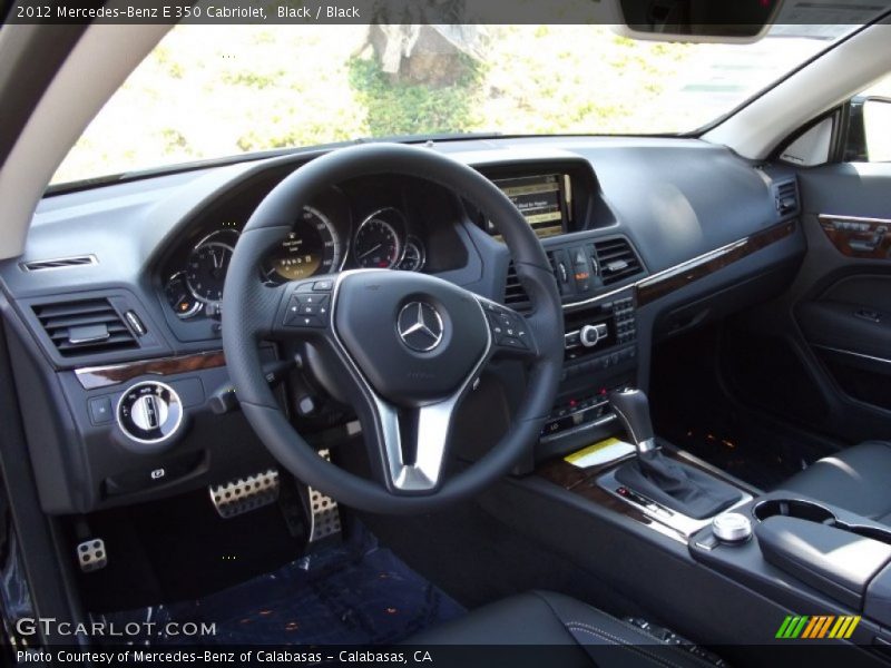 Black / Black 2012 Mercedes-Benz E 350 Cabriolet