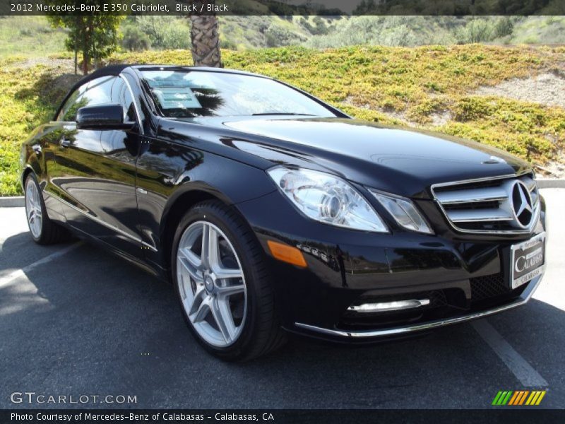 Black / Black 2012 Mercedes-Benz E 350 Cabriolet