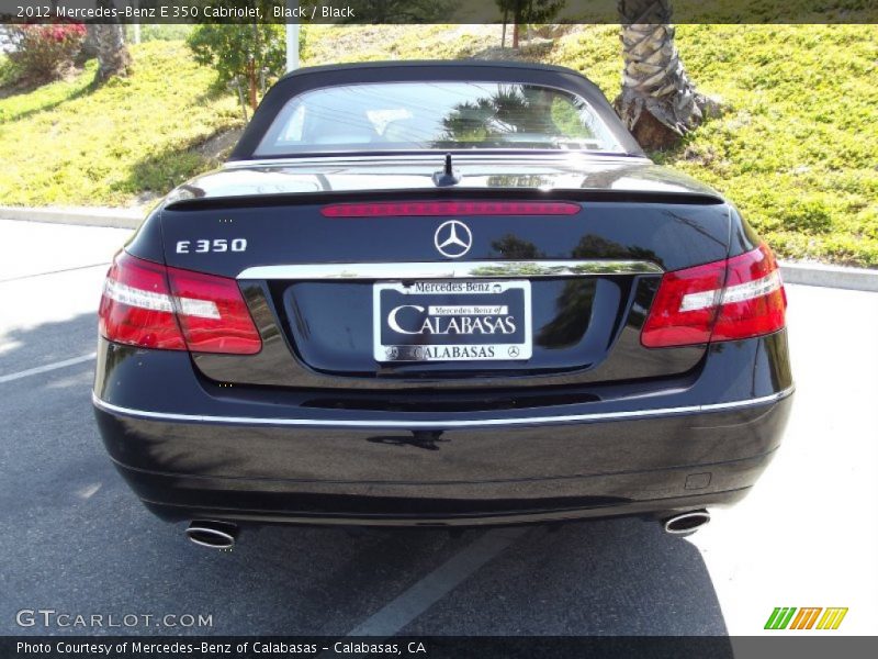 Black / Black 2012 Mercedes-Benz E 350 Cabriolet