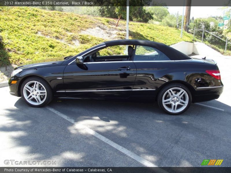 Black / Black 2012 Mercedes-Benz E 350 Cabriolet