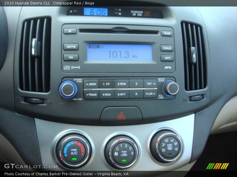 Chilipepper Red / Beige 2010 Hyundai Elantra GLS
