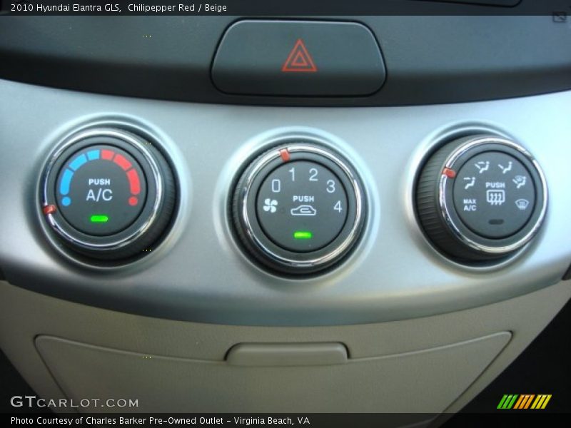 Chilipepper Red / Beige 2010 Hyundai Elantra GLS