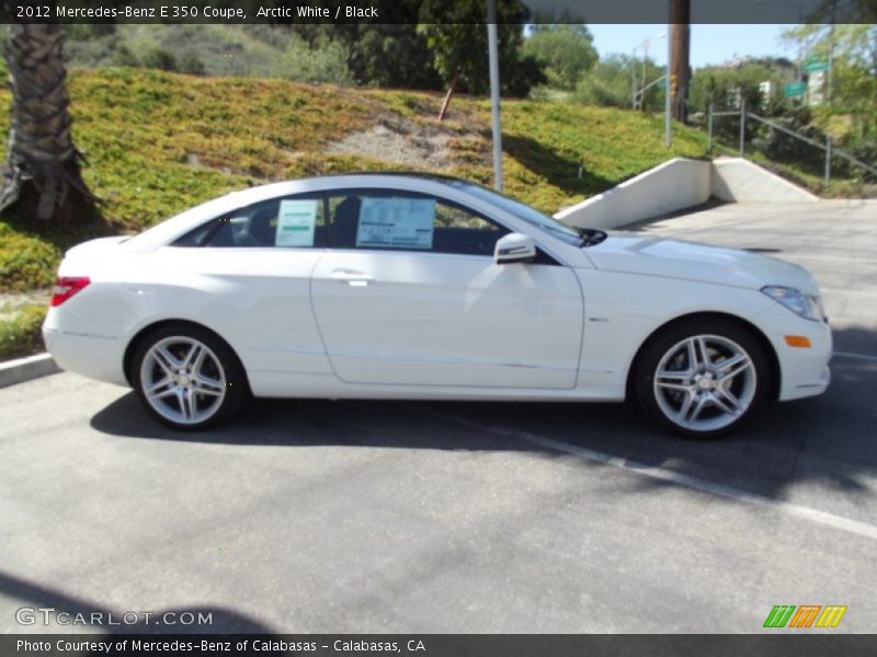 Arctic White / Black 2012 Mercedes-Benz E 350 Coupe