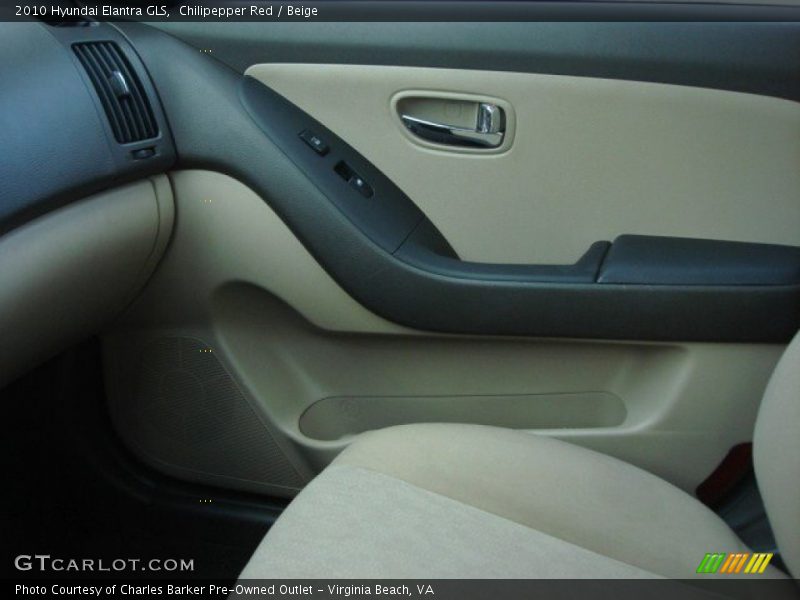 Chilipepper Red / Beige 2010 Hyundai Elantra GLS