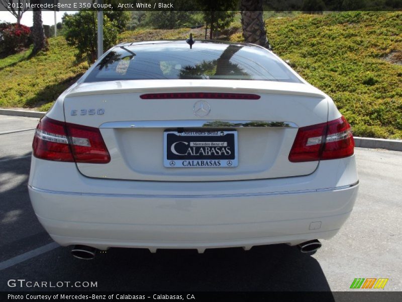 Arctic White / Black 2012 Mercedes-Benz E 350 Coupe