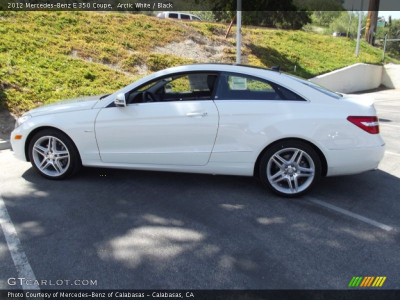 Arctic White / Black 2012 Mercedes-Benz E 350 Coupe