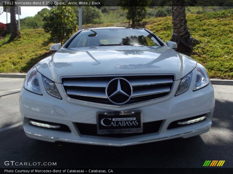 Arctic White / Black 2012 Mercedes-Benz E 350 Coupe