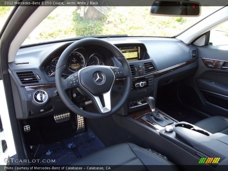 Arctic White / Black 2012 Mercedes-Benz E 350 Coupe