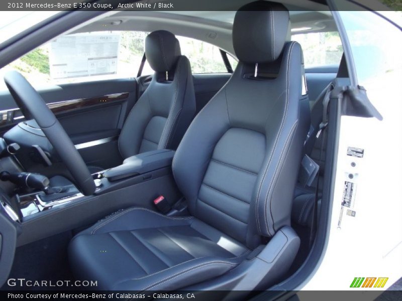 Arctic White / Black 2012 Mercedes-Benz E 350 Coupe