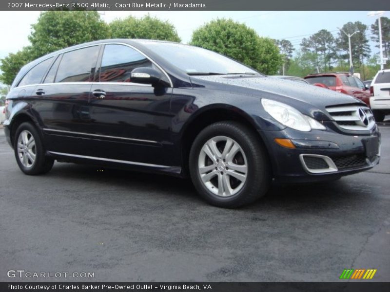 Capri Blue Metallic / Macadamia 2007 Mercedes-Benz R 500 4Matic