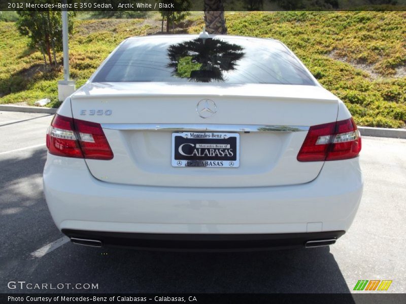 Arctic White / Black 2012 Mercedes-Benz E 350 Sedan