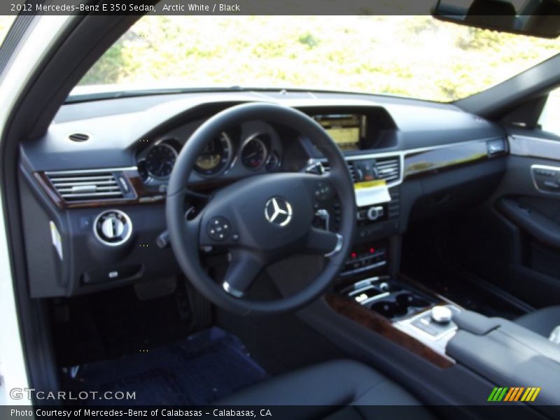 Arctic White / Black 2012 Mercedes-Benz E 350 Sedan