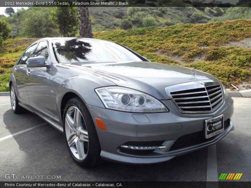 Paladium Silver Metallic / Black 2012 Mercedes-Benz S 550 Sedan
