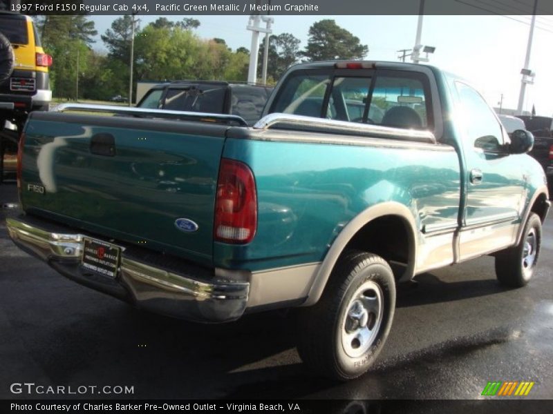 Pacific Green Metallic / Medium Graphite 1997 Ford F150 Regular Cab 4x4